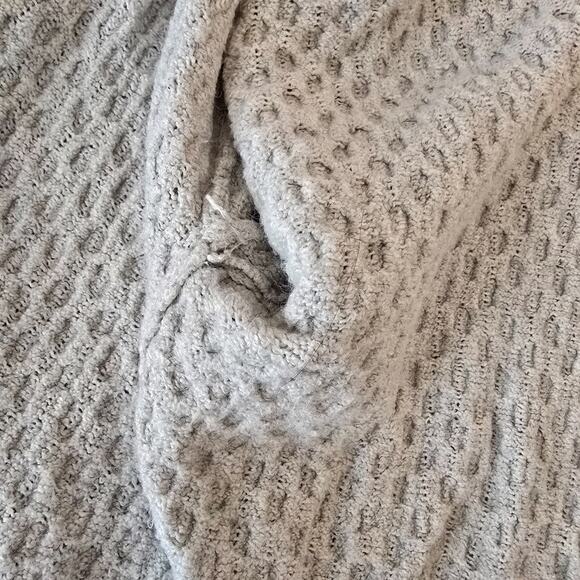 Universal Thread Honeycomb Cable Knit Cardigan Women's L Beige Open Front - Picture 9 of 16